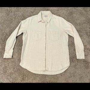 Madewell Creme Button Down Flannel